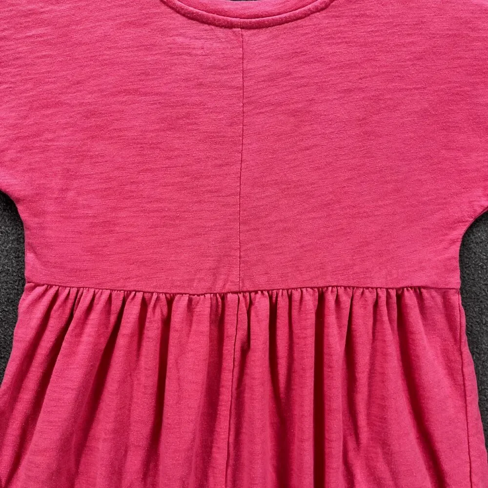 Old Navy Dress Girls Small 6‎ 7 Pink short sleeves beach summer crew neck